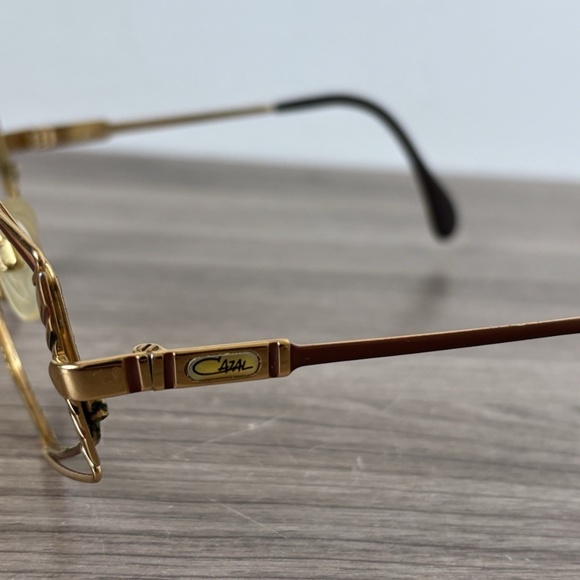 Cazal Sunglasses Model 956 Gold Made In Germany *Vintage* Authentic *FRAME ONLY* - Picture 3 of 10